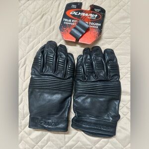 XL OLYMPIA GLOVES STYLE #103 Black Leather Men's Gloves